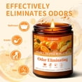 thumbnail image 3 of YILOSF-Sweet Orange Bergamot Odor Eliminating Candles | Eliminates 95% of Pet, Smoke & Bathroom Odors \u2013 7oz Hand Poured Non-Toxic Soy Candle - Air Freshing Scented Candle Gifts for Positive & Re, 3 of 4