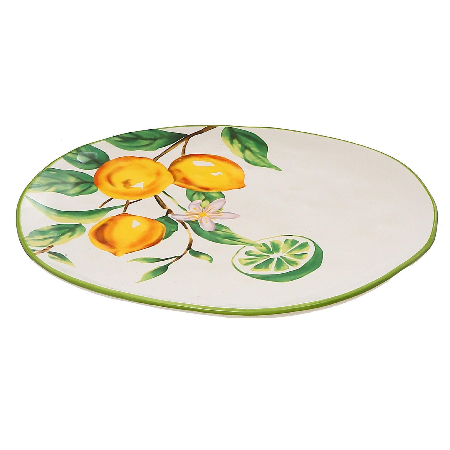 IH Casa Decor Ceramic Lemon Platter - Set of 2