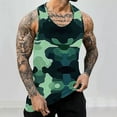thumbnail image 2 of VBTAPA Men's Camo Tank Tops Quick Dry Workout Sleeveless Gym Muscle Shirts Athletic Bodybuilding Tee Shirt Sale of The Day Prime Today Camouflage#1 XL, 2 of 6