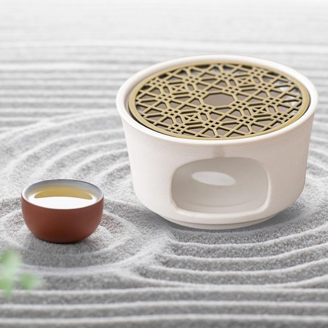 Calentador de tetera Decoración Preservación del calor Multipropósito Práctico Soporte de base de tetera Calentador de taza de plato para teteras Sala Baoblaze Calentador de tetera