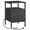 Black, variant on HOOBRO 24'' Tall 2 - Drawer Iron Nightstand with Storage and Built-In Outlets Black BB431BZ01G2