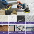thumbnail image 5 of Diamond Polishing Pad Wear Resistant Versatile Dry Wet Polishing Pad for Concrete Tile Stone Granite Marble, 5 of 11