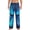Black, variant on Futuristic Blue Light Wolf Print Men's Home Trousers, Elastic Drawstring Home Pajamas Clothing Suitable for Adult Men-3X-Large