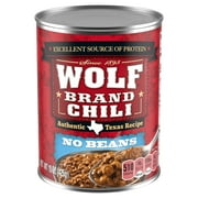 WOLF BRAND Chili No Beans, Chili Without Beans, 15 oz Can