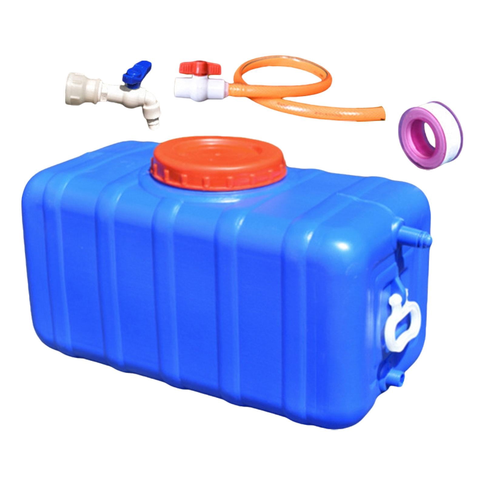 harayaa Utility Water Tank Reusable Horizontal Storage Bucket for Camping Garden Car blue 47.5kg