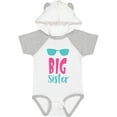 thumbnail image 3 of Inktastic Big Sister, Older Sister, Sunglasses - Blue Pink Girls Baby Bodysuit, 3 of 5