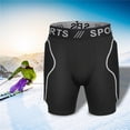 thumbnail image 3 of Pantalon de Protection Respirant Rembourré pour Ski Skate Planche à Neige, Noir, G L, 3 of 8