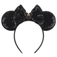 thumbnail image 4 of Diadema con orejas de ratón y fuegos artificiales de Castillo de Disney, diadema con lazo de lentejuelas para niñas y niños, accesorios para la cabeza DIY para fiesta featival, 4 of 5
