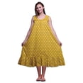 thumbnail image 1 of Bimba Nuisettes en Coton à Motif de Verge d'Or et de Roses pour Femmes, Mi-Mollet, Imprimées, Robe de Nuit, Grande, 1 of 6