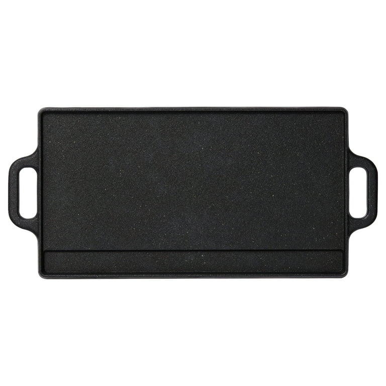 The Rock by 10.6-inch x 19.5-inch Reversible Grill/Griddle - Starfrit 034614-004-0000