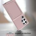 thumbnail image 5 of Galaxy S22 Ultra Card Holder Wallet Case,Dteck Shockproof Rubber Hybrid PC with Hidden Mirror Dual Layer Cover Lightweight Protective Back Phone Case for Samsung Galaxy S22 Ultra,Rosegold, 5 of 5