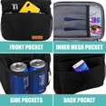 thumbnail image 5 of Tiblue Insulated Reusable Lunch Box for Office Work School Picnic Beach, Leakproof Freezable Cooler Bag with Adjustable Shoulder Strap (Medium, Black), 5 of 9