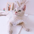 thumbnail image 6 of Reheyre Flower Pattern Pet Bandana Costume - Breathable Lace Bib for Dogs and Cats - Holiday Dress-up, 6 of 8