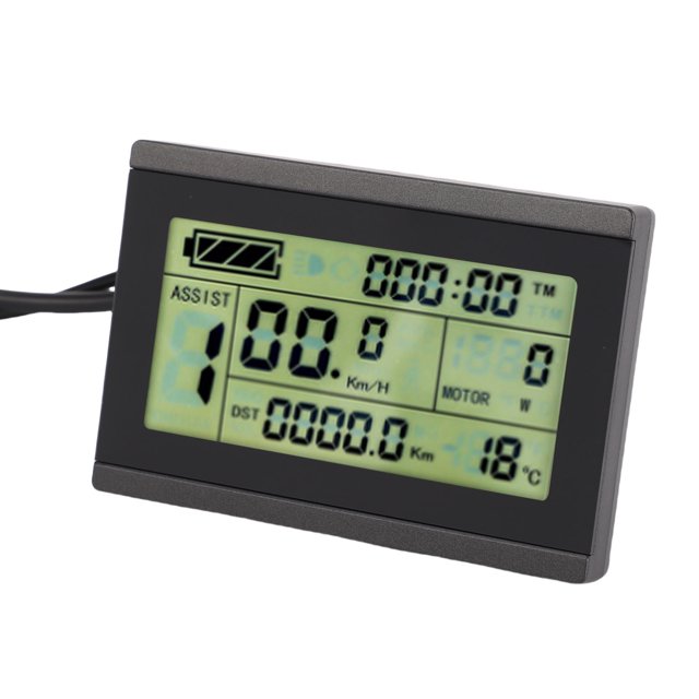 Electric Bike Display Meter, Color Screen Mountain Bike Control Panel Sturdy Lightweight External Keys for Cycling Modification