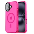 thumbnail image 1 of Funda protectora Tigowos compatible con iPhone 16 Plus, color rosa intenso, 1 of 6