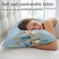 thumbnail image 5 of Beach Coastal Blue Pillow Covers 12"x20", Nautical Shell Starfish Coral Summer Soft Brushed Microfiber Breathable Throw Pillow Covers, Decorative Pillowcase with Zipper for Couch Sofa Bedroom, 5 of 9