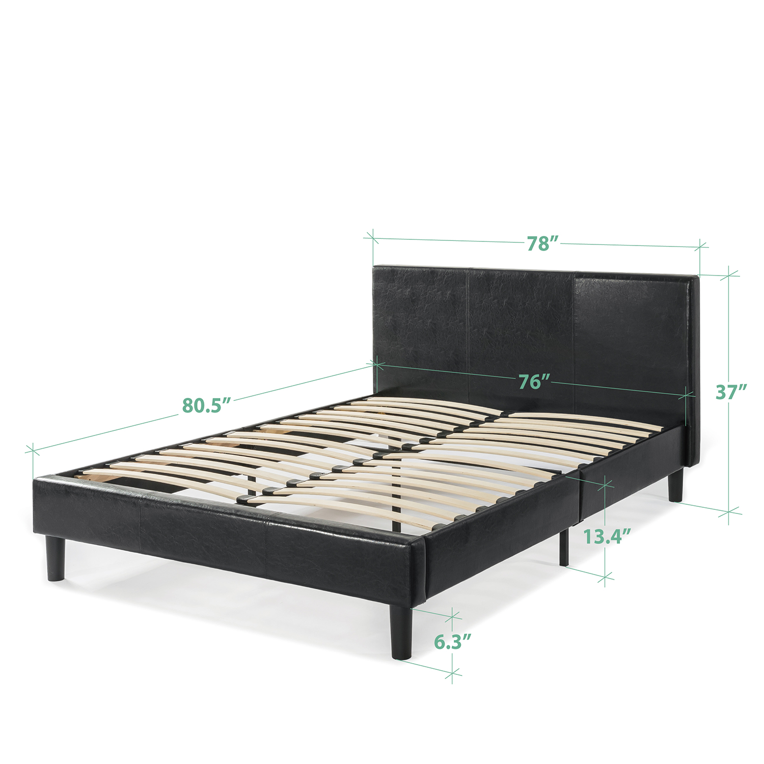 Best Price Mattress Agra Upholstered Faux Leather Platform Beds