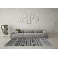 thumbnail image 3 of Ahgly Company Indoor Rectangle Abstract Gray Modern Area Rugs, 2' x 3', 3 of 4