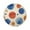 Blue Splashes Artistic Pattern, variant on 15.4" Round Placemat Set of 1 Polyester Fabric Place Mats Non-Slip Dining Kitchen Table Mats for Kitchen Party Decor Cartoon Green Apples Pattern