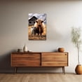 thumbnail image 4 of ADALE Highland Cow Canvas Wall Art Farmhouse Wall Decor Rustic Farm Animal Painting Cattle Picture Prints for Bathroom Kitchen Decor Framed 18x12 Inch, 4 of 6