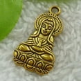 thumbnail image 2 of HOOUN 60 pieces gold plated Avalokitesvara charms 34x18mm B2478, 2 of 3
