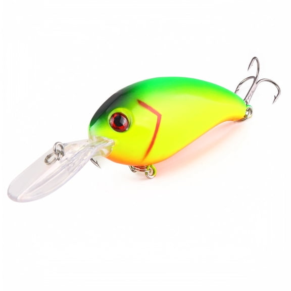 3-Piece Crankbait Fishing Lures with Laser Finish, 3D Eyes Wobbler Hard Baits for Bass Pike Perch, High-Performance Fishing Equipment