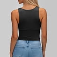 thumbnail image 7 of GEWSEY Tank Tops with Built in Bra for Women 2026 Racerback Workout Lounge Camisole Summer Sports Padded Cami Tube Casual Yoga Tops (Black, XXL), 7 of 7