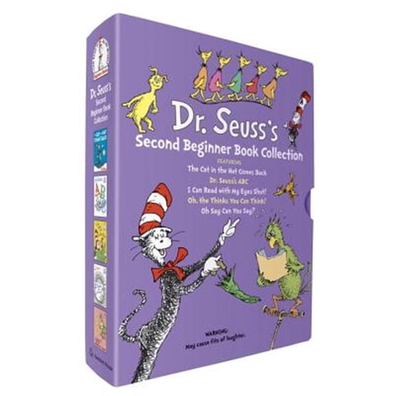Pre-Owned DR SEUSS: Dr. Seuss's Second Beginner Book Boxed Set Collection: The Cat in the Hat Comes Back; Dr. Seuss's ABC; I Can Read with My Eyes Shut!; Oh, the Thinks You Can Think!; Oh Say Can You Say? ...