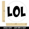 thumbnail image 2 of LOL Laughing Fun Text Self-Inking Rubber Stamp Ink Stamper - Sky Blue Ink - Medium 1 Inch, 2 of 7