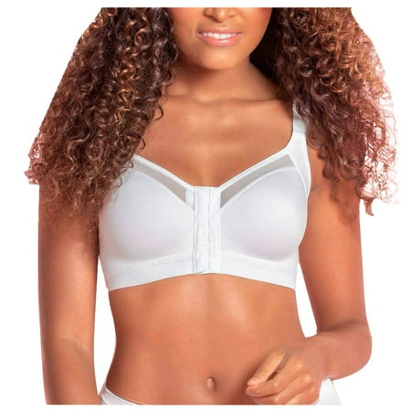 

Qcmgmg Front Close Comfort Bras for Women Eyelash Lightly Wireless Bra Women s Lace Sexy Bralette