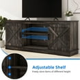Dextrus Farmhouse 65 inch TV Stand, Rustic Oak Media Console, Living Room Entertainment