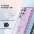 thumbnail image 7 of Dteck for Samsung Galaxy S25 Ultra Case, S25 Ultra Magnetic Case Compatible with MagSafe Wireless Charging, Rugged Shockproof Protective Cover for Women Men 2025,Light Purple, 7 of 7