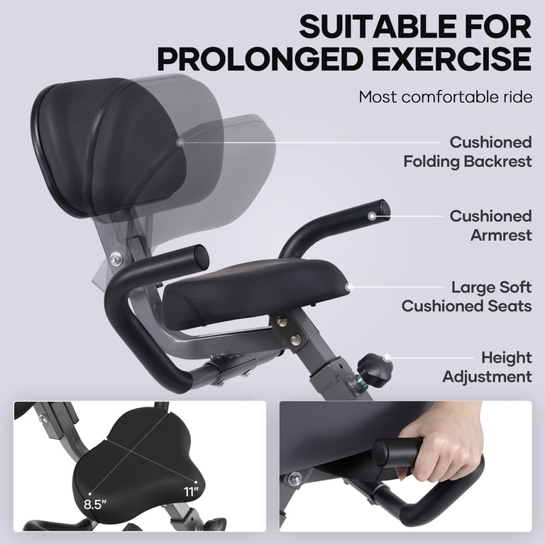 Naipo 3-in-1 Folding Exercise Bike, 265 Lb photo 5
