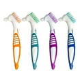 thumbnail image 1 of Innovador juego de cepillos para dentaduras postizas, mango ergonómico para un agarre inigualable, kit para el cuidado de dentaduras postizas con cabezal de cepillo en ángulo para una limpieza, 1 of 6