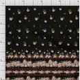 thumbnail image 1 of Soimoi Black Poly Georgette Fabric Floral Panel Print Sewing Fabric BTY 42 Inch Wide, 1 of 5