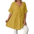 thumbnail image 3 of Sentmoon Robe Maxi d'Été à Col en V, Coupe Ample, Extensible et Fluide, Robes pour Femmes à Manches Courtes 2026, Robe d'Été Bohème Oversize pour Femmes, Douce et Confortable pour Fête et Festival TTTG, 3 of 5