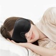 thumbnail image 4 of Worallymy Eye Cover Sleep 3D Eye Cover Ajustable Blackout Blindfold Outdoor Travel Sleep Rest Tool Negro Worallymy JD735803176, 4 of 7