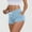 Light Blue, variant on Mini Womens Shorts Drawstring Hotpants Plus Size Solid Pink Lightweight Ladies Shorts with Pockets