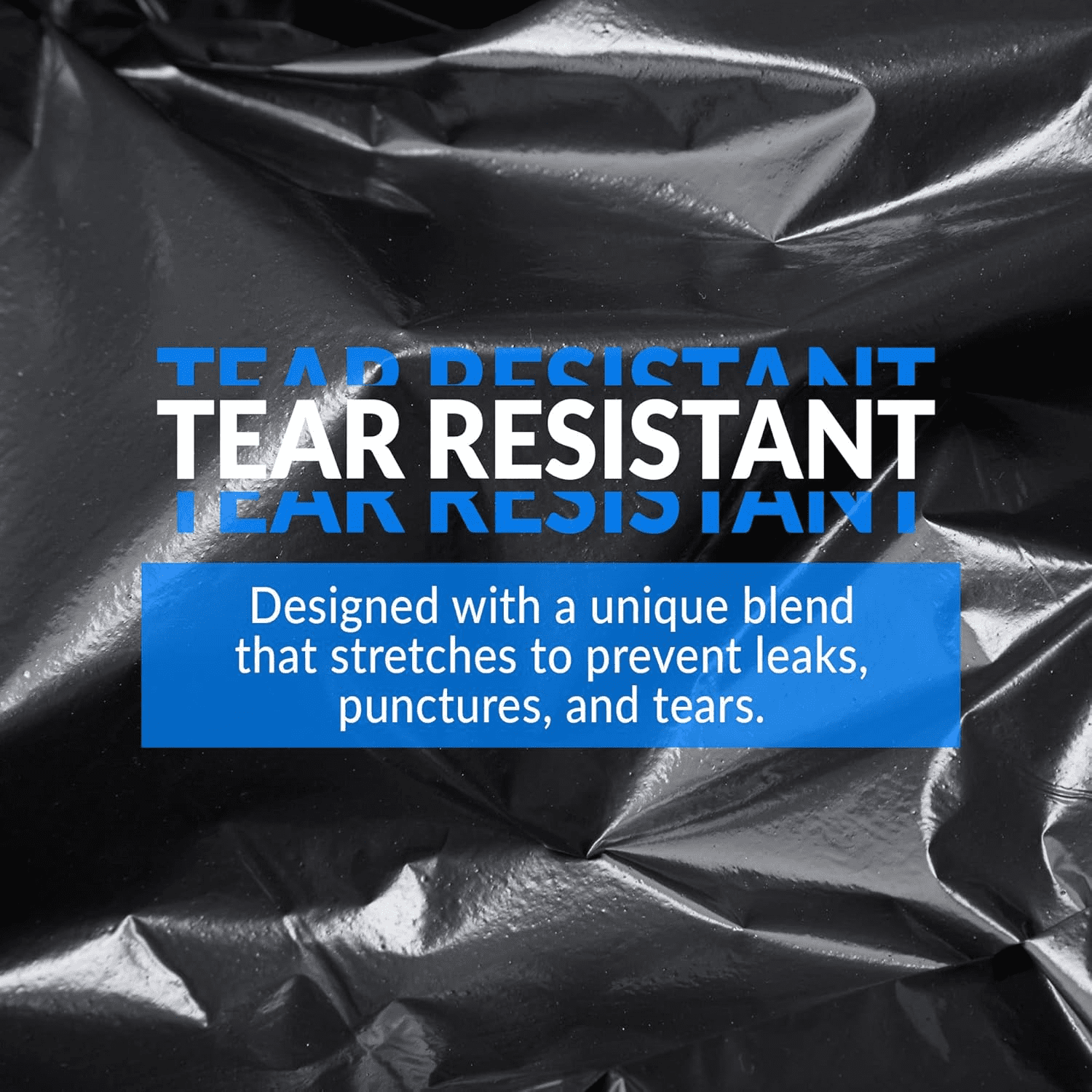 16-25 Gallon Trash Bags | 500 Bags | Black | Home, Kitchen | Strong | Garbage