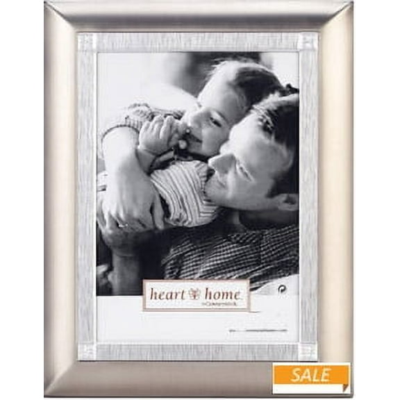 Two-tone silver inner-ridge 4x6 frame - 4x6