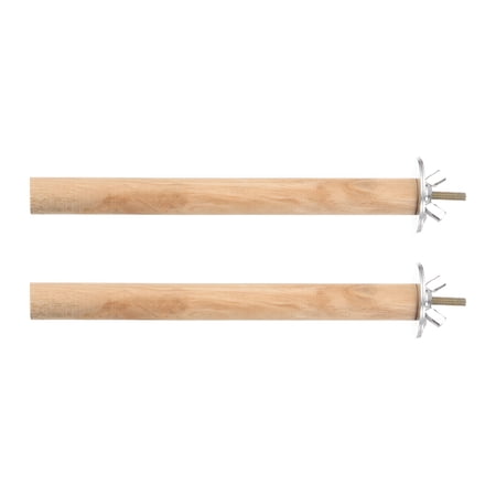 Uxcell Natural Wooden Bird Branch, Length 5.9'' Dia 18mm, Wooden, Bird Playground Natural Bird Perches Intended for Small Medium Birds / Cockatiels / Budgies / Parakeets, Pack of 2