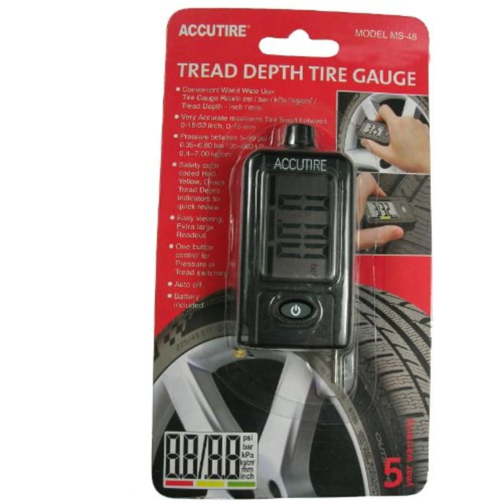 Vehicle Tools Accutire MS-48B Digital Combination Tire Thread Depth ...