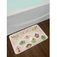 thumbnail image 2 of Birdhouse Bath Mat, Pastel Tone Nests Floral Ornaments Covered in Snow, Plush Bathroom Decor Mat with Non Slip Backing, 29.5" X 17.5", Multicolor, by Ambesonne, 2 of 2