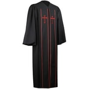 Endea Church Clerical Clergy Robe (63 (6'6'' - 6'8'')) Black