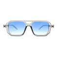 thumbnail image 2 of Super Hipster Squared Rectangle Racer Gentlemens Sunglasses Slate - Blue, 2 of 4