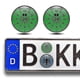 thumbnail image 2 of 2 pegatinas de gel 3D para placa de matrícula, sello, calcomanías de placa TUV, 25 unidades, 2 of 4