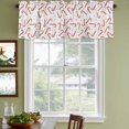 thumbnail image 3 of 2 Pack Merry Christmas Valances for Windows Bedroom Living Room Window Treatments, Candy Cane Cartoon Xmas Holiday Rod Pocket Valance Drapes Short Kitchen Curtains Over Sink 54"x18", 3 of 8