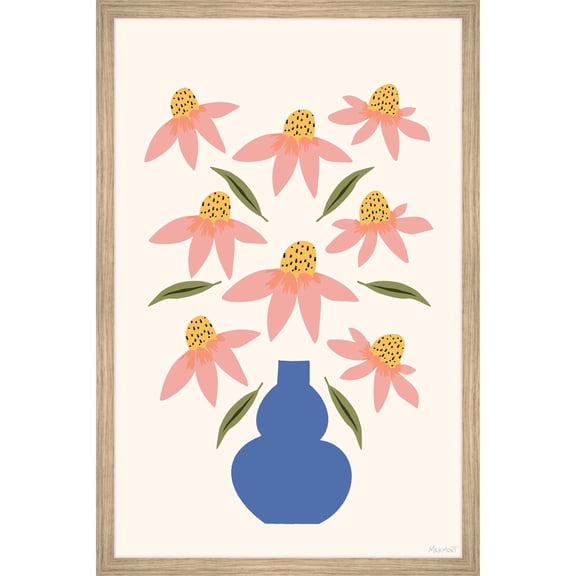 Marmont Hill Vase Bouquet Framed Painting Print