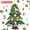 A Style, variant on PayUSD DIY Lighted Felt Christmas Tree Set for Toddlers, Kids Door Wall Hanging Xmas Gifts Christmas Decorations, 3.2FT Family 3D Fake Xmas Tree with 33 pcs Detachable Ornaments, C Style