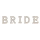 thumbnail image 1 of Parche termoadhesivo con diseño de letra BRIDE para coser en ropa, con perlas brillantes y diamantes de imitación., 1 of 14